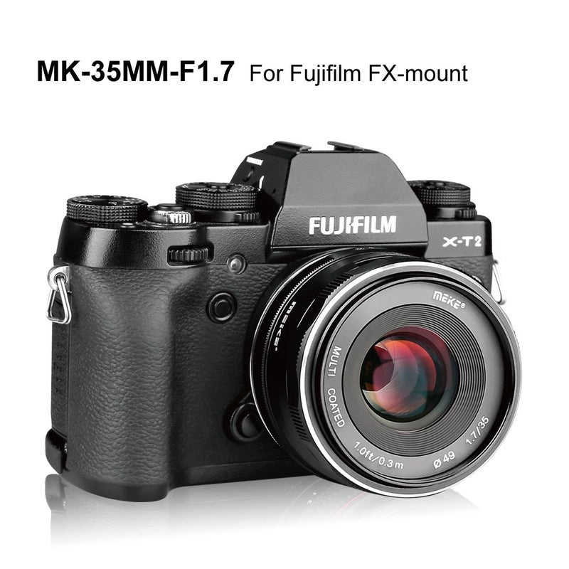 Meike 35mm f1.7 Large Aperture Manual Focus APSC Lens Compatible with Fujifilm X Mount Mirrorless Camera X-T3 X-H1 X-Pro2 X-E3 X-T1 X-T2 X-T4 X-T5 X-T10 X-T20 X-T200 X-A2 X-E2 X-E1 X30 X70 X-A1 - Image 4